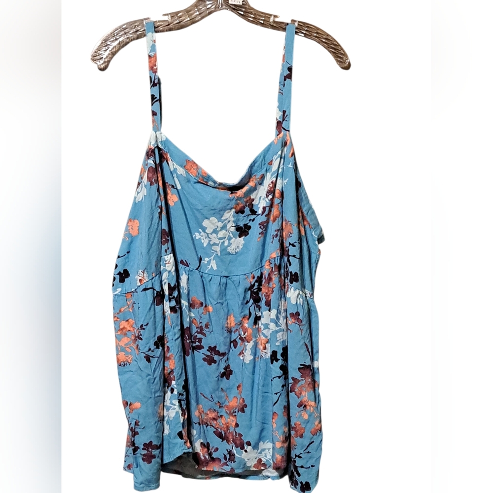 #058 Torrid 3 Blue Floral Cami